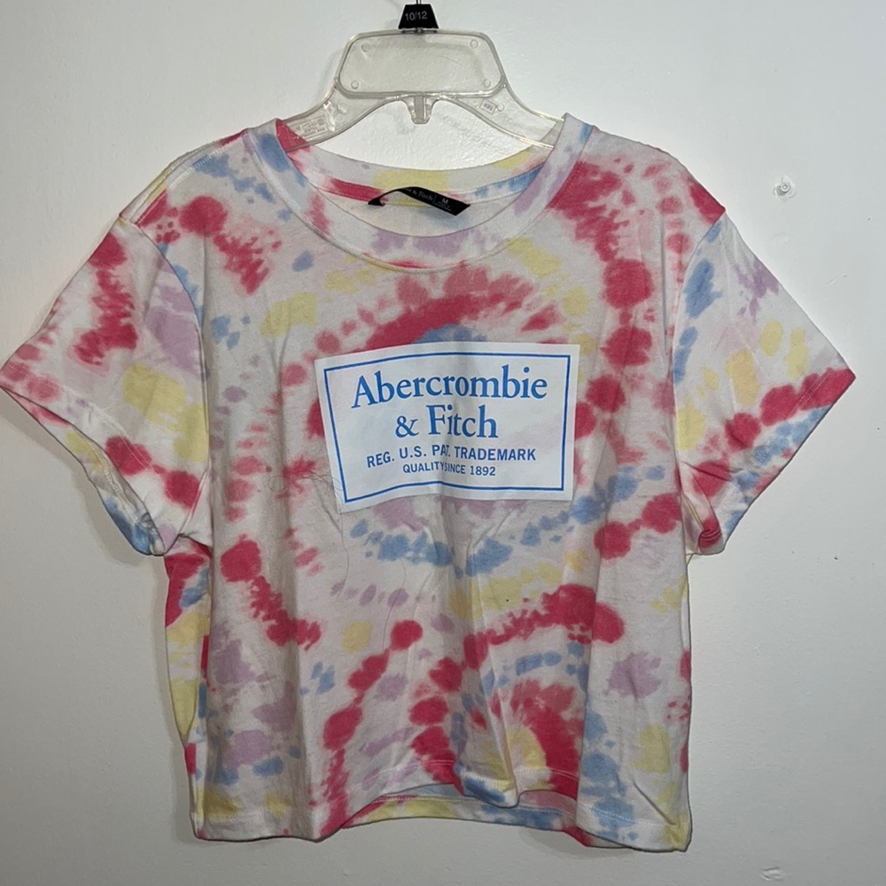Abercrombie & Fitch, size medium, crop top, tie dye